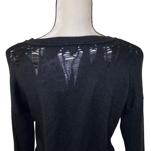 Bar III V-Neck Destressed Sweater - Picture 7 of 11